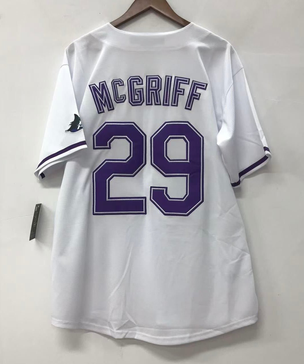 Fred McGriff Tampa Bay Devil Rays Official Baseball Jersey Majestic