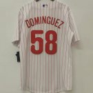 Seranthony Dominguez Philadelphia Phillies Jersey white pinstripes