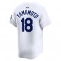 Yoshinobu Yamamoto Los Angeles Dodgers Official Baseball Jersey white