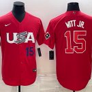 Bobby Witt Jr. Team USA Baseball Jersey red