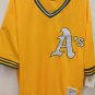 Rollie Fingers Oakland A&acirc;��s Athletics Official Baseball Mitchell & Ness Jersey yellow