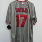 Shohei Ohtani Anaheim Angels Official Baseball Majestic Jersey Gray