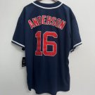 Garret Anderson California Angels Official Baseball Majestic Jersey blue