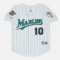 Gary Sheffield Florida Marlins 1997 Official Baseball Jersey Majestic white