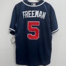 Freddie Freeman Atlanta Braves Official Baseball Majestic Jersey blue