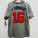 Travis d’Arnaud Atlanta Braves  Official Baseball Jersey gray