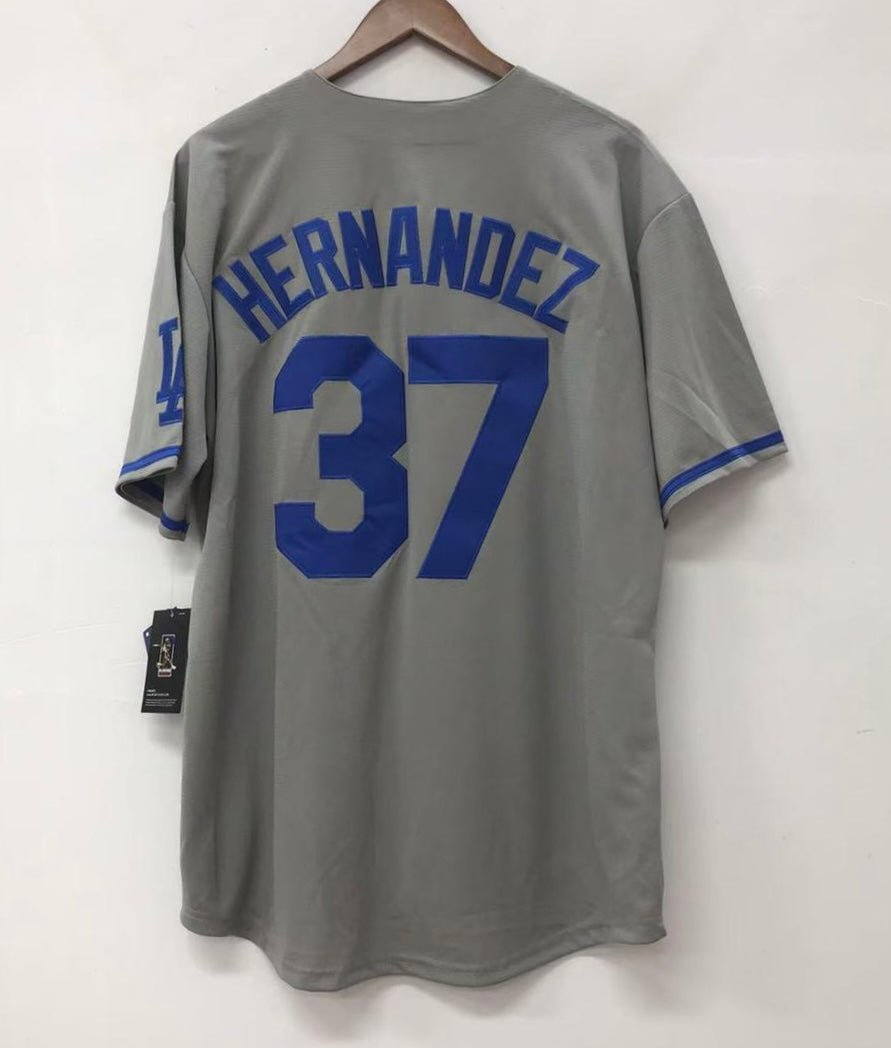Teoscar Hernandez Los Angeles Dodgers Official Baseball  Jersey gray