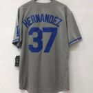 Teoscar Hernandez Los Angeles Dodgers Official Baseball  Jersey gray