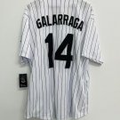 Andres Galarraga Colorado Rockies Official Baseball Majestic Jersey white