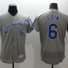 Lorenzo Cain Kansas City Royals Jersey Majestic gray