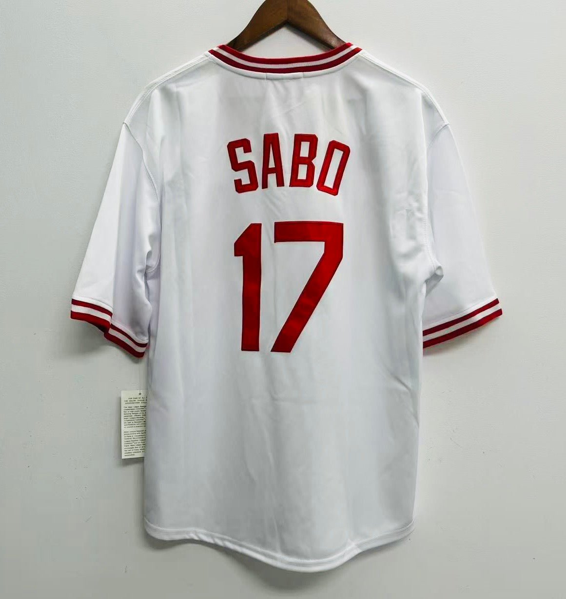 Chris Sabo Cincinnati Reds Official Baseball Jersey Mitchell & Ness
