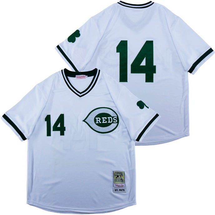 Pete Rose Cincinnati Reds Jersey Mitchel & Ness St. Paddy&acirc;��s Patrick&acirc;��s Day