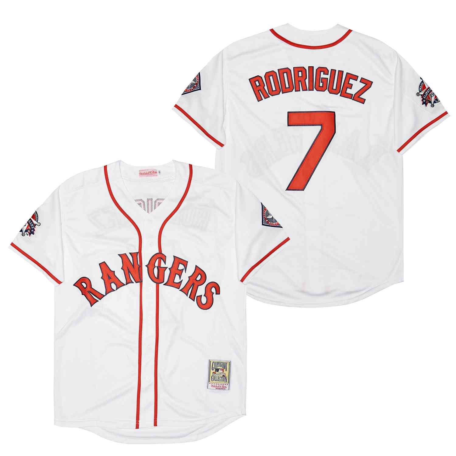 Ivan Rodriguez Texas Rangers Official Baseball Mitchell & Ness Jersey