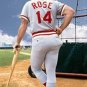 Pete Rose Cincinnati Reds Official Baseball Majestic Jersey gray