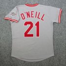 Paul O’Neill 1990 Cincinnati Reds Official Baseball Majestic Jersey gray