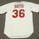 Mario Soto Cincinnati Reds Official Baseball Majestic Jersey