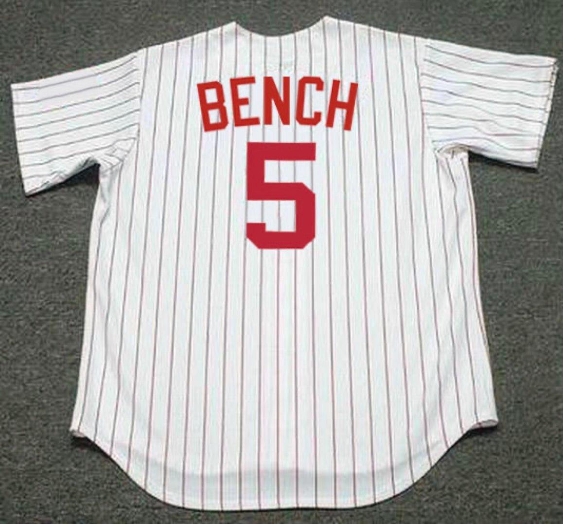 Johnny Bench Cincinnati Reds Official Baseball Jersey Majestic