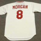 Joe Morgan Cincinnati Reds Official Baseball Majestic Jersey