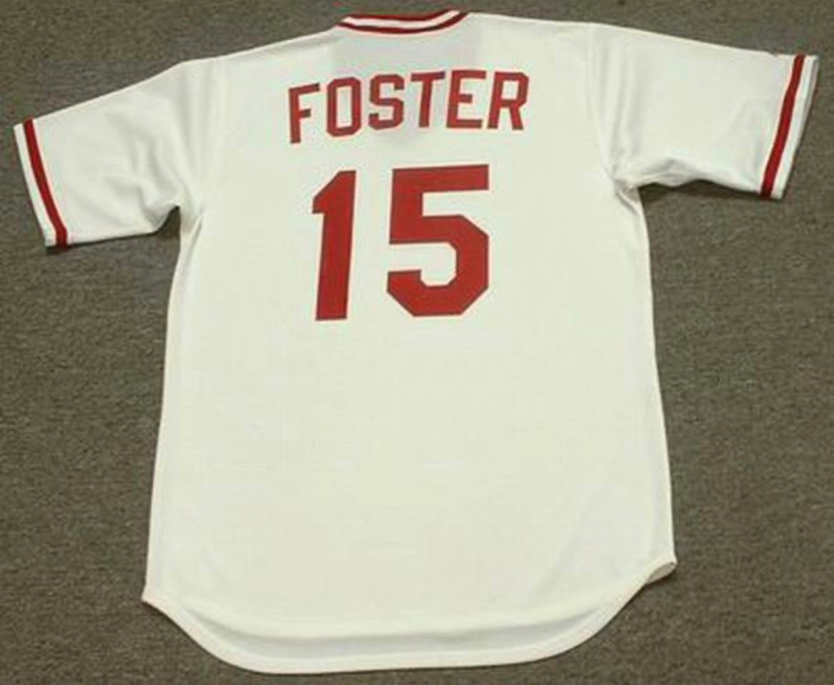 George Foster Cincinnati Reds Official Baseball Majestic Jersey