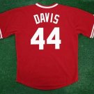 Eric Davis Cincinnati Reds Official Baseball Majestic Jersey RED