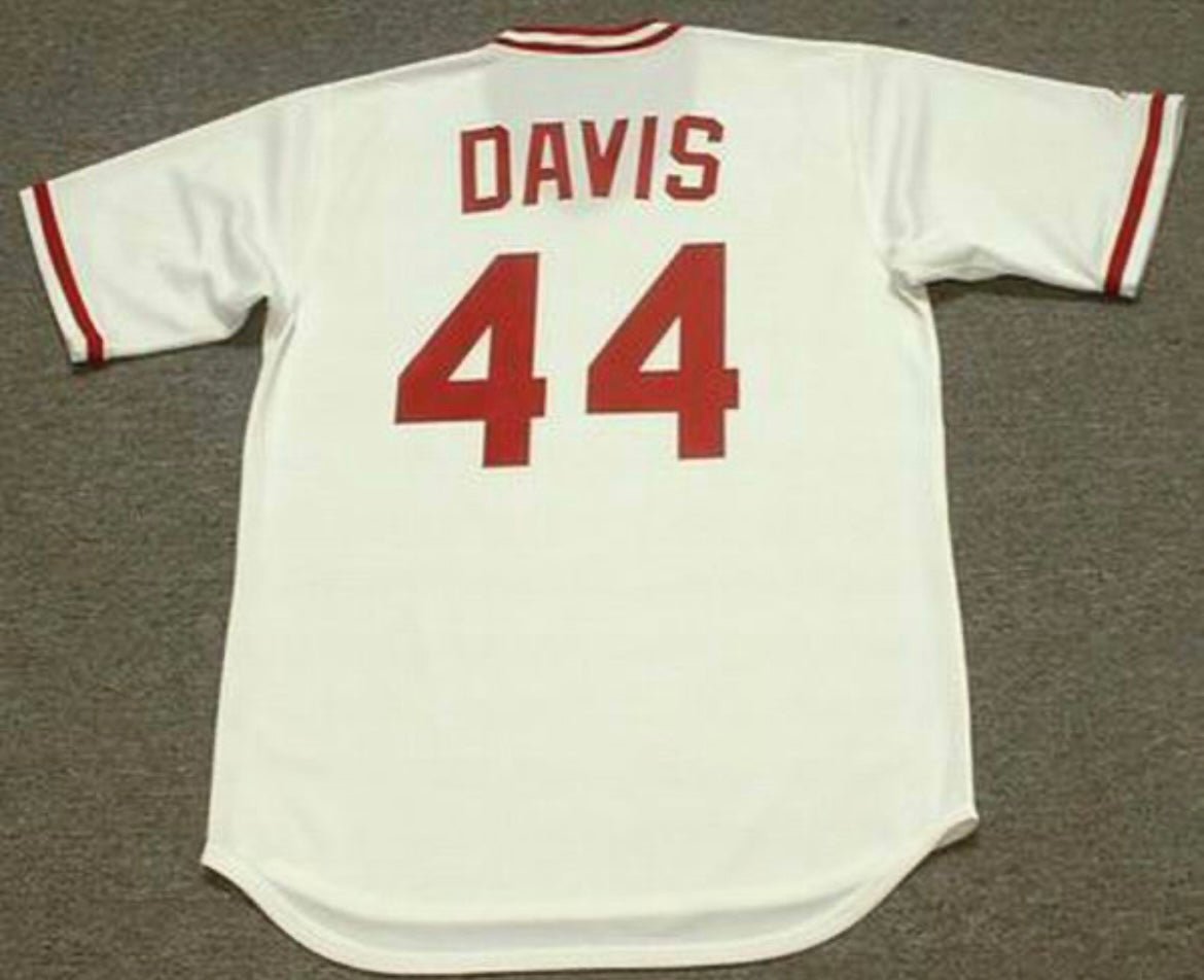 Eric Davis 1990 Cincinnati Reds Official Baseball Majestic Jersey