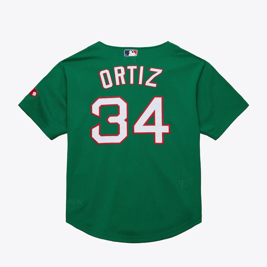David Ortiz Green St. Patrick&acirc;��s Day Boston Red Sox Official Baseball Jersey