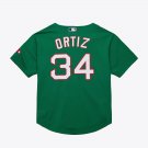 David Ortiz Green St. Patrick’s Day Boston Red Sox Official Baseball Jersey