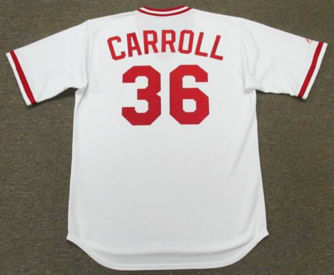 Clay Carroll Cincinnati Reds Official Baseball Majestic Jersey