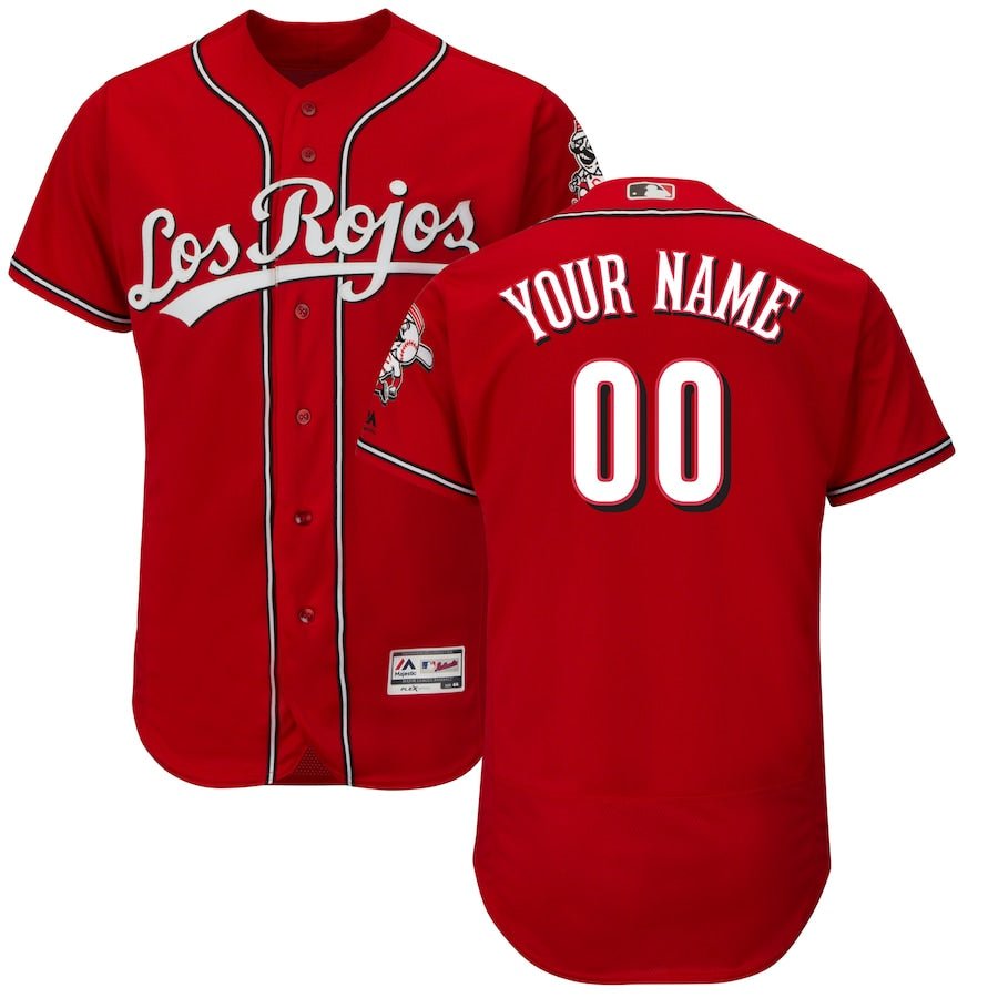 Any Name & Number Customized Cincinnati Reds Los Rojos Official Baseball jersey