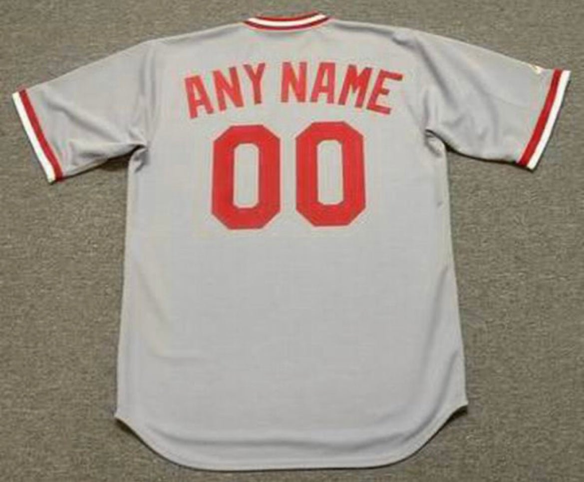 Any Name & Number Customized 1970&acirc;��s Cincinnati Reds Official Baseball jersey Majestic