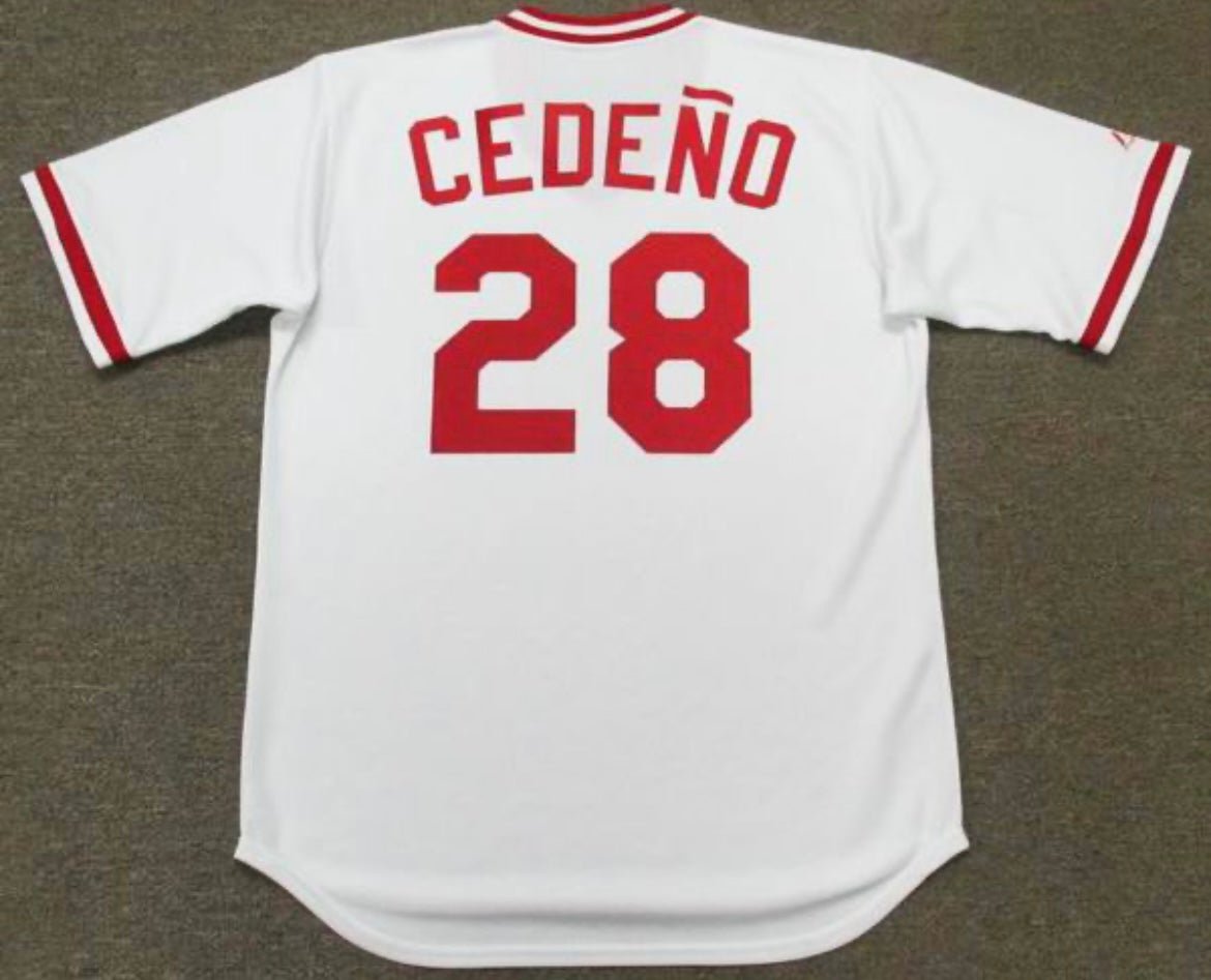 Cesar Cedeno Cincinnati Reds Official Baseball Majestic Jersey