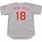 Benito Santiago Cincinnati Reds Official Baseball Majestic Jersey