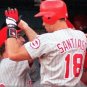 Benito Santiago Cincinnati Reds Official Baseball Majestic Jersey