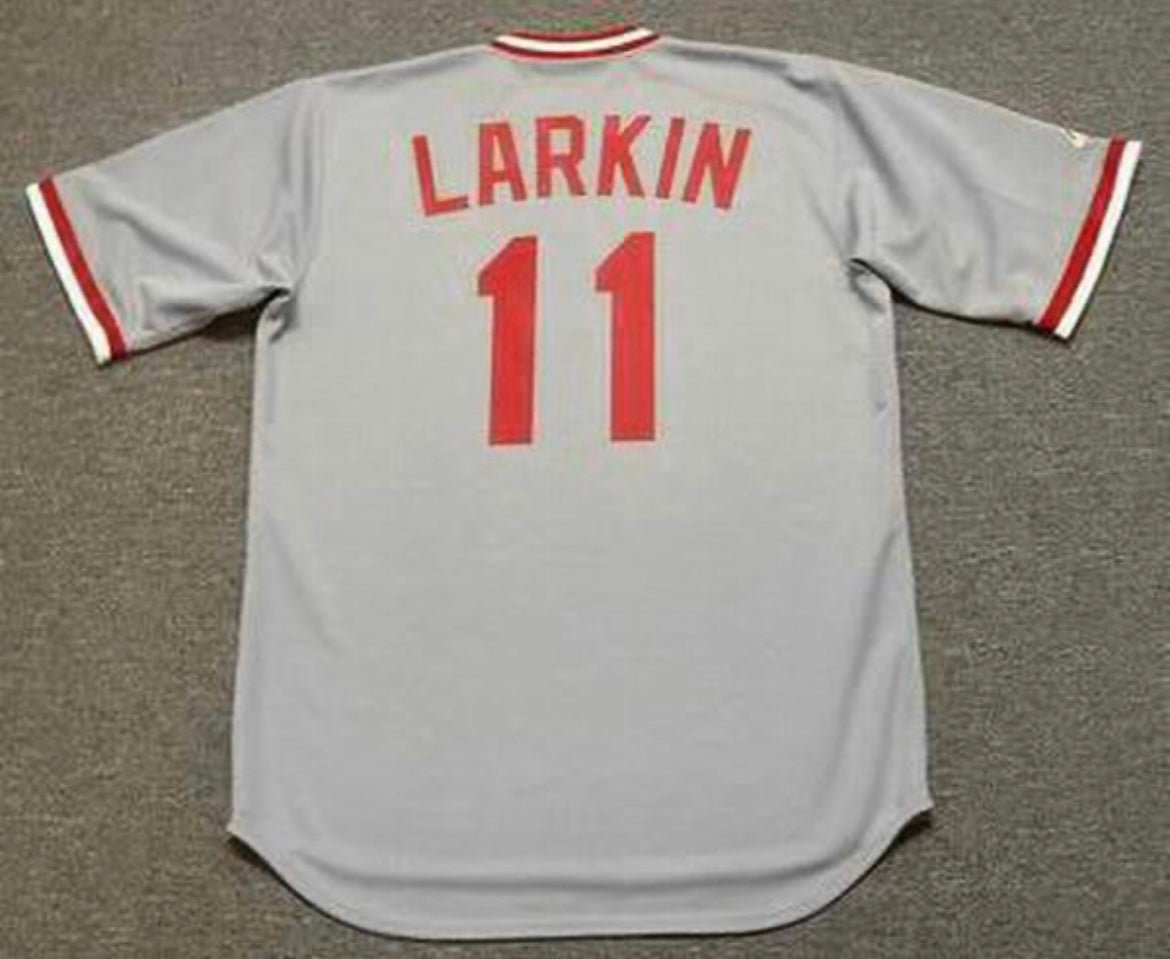 Barry Larkin Cincinnati Reds Official Baseball Majestic Jersey