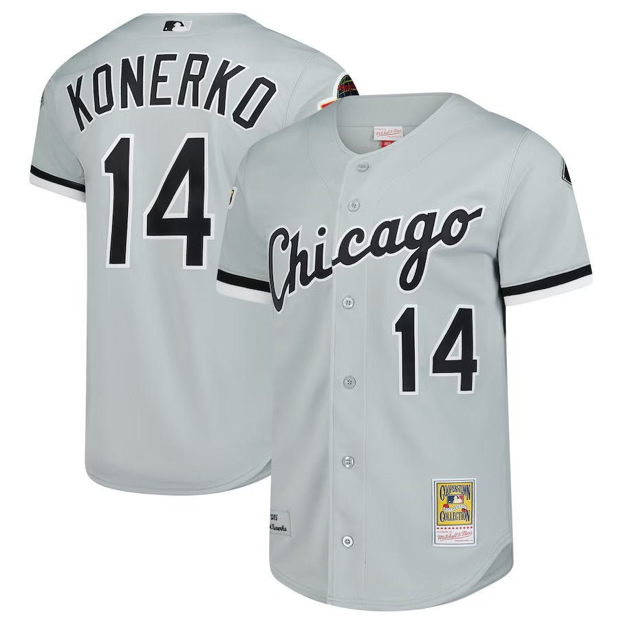 Paul Konerko Chicago White Sox Official Baseball Mitchell & Ness Jersey