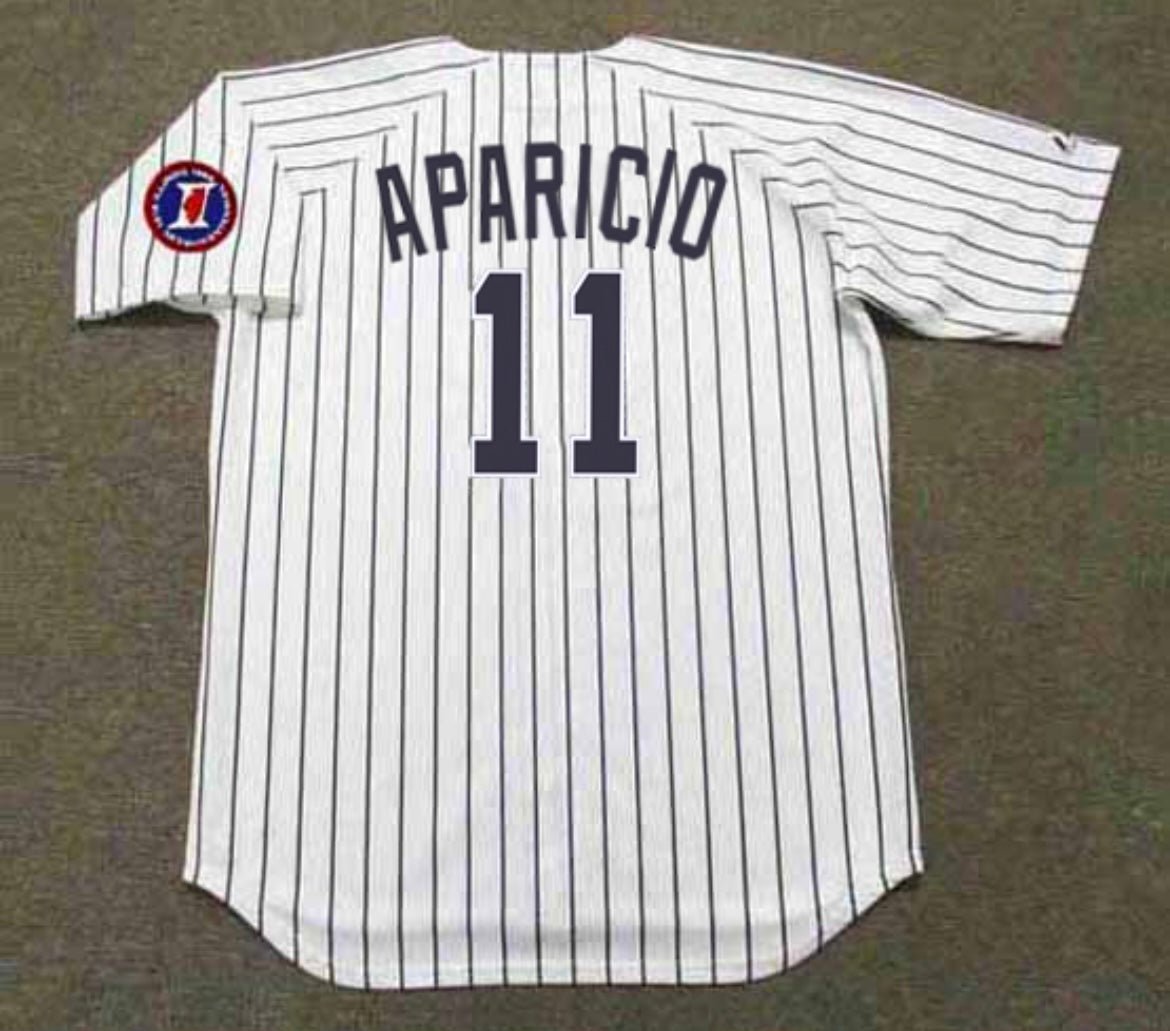 Luis Aparicio 1968 Chicago White Sox Official Baseball Majestic Jersey