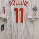 Jimmy Rollins Philadelphia Phillies Jersey 2008 World Series white pinstripes