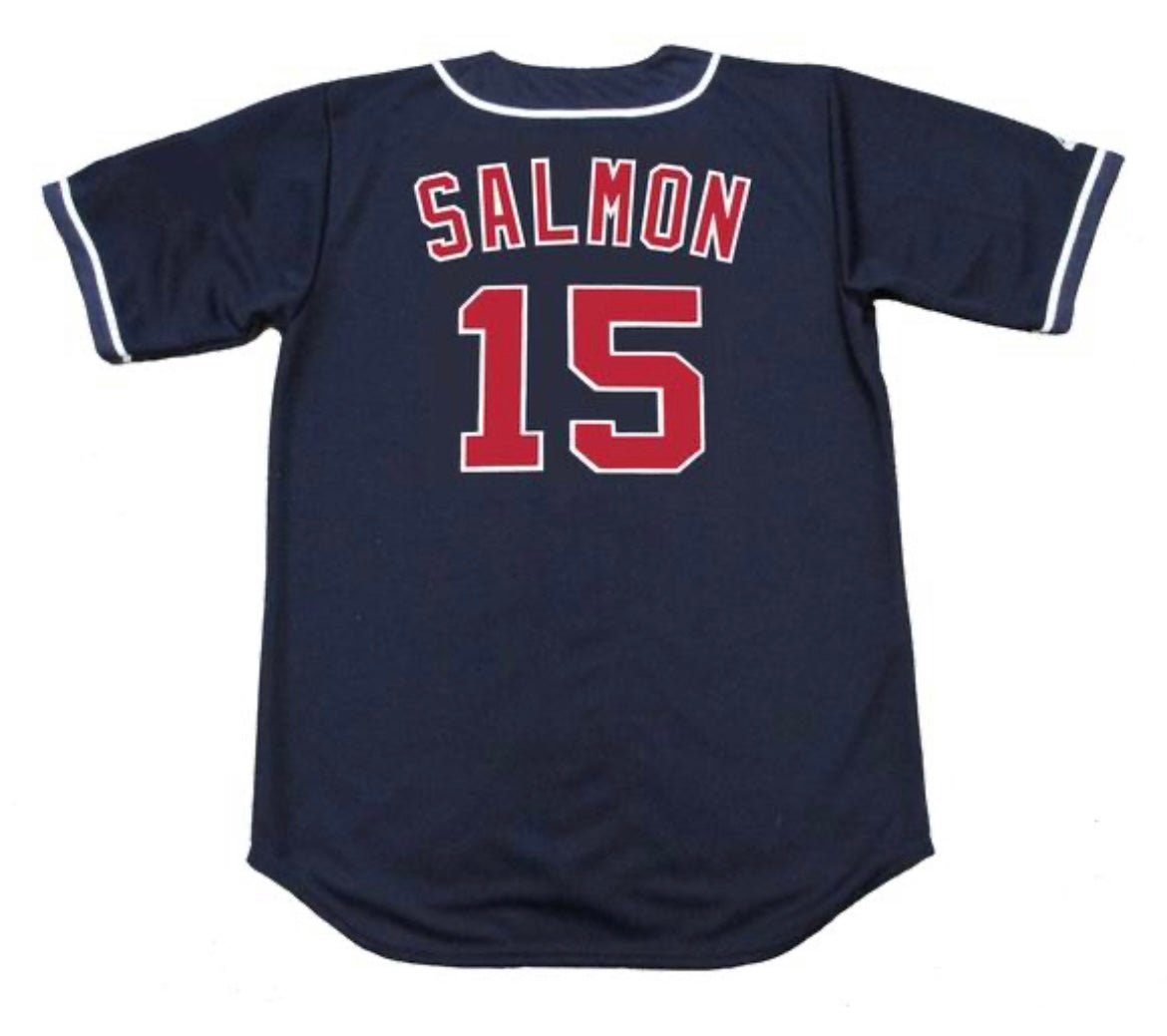 Tim Salmon Anaheim California Angels Official Baseball Majestic Jersey blue