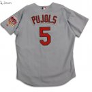 Albert Pujols St. Louis Cardinals Official Baseball Majestic Jersey gray