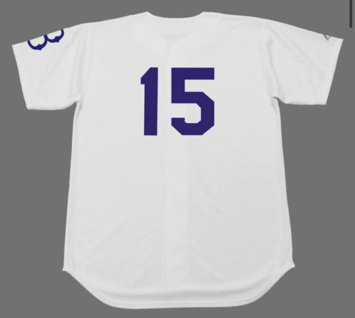 SANDY AMOROS Brooklyn Dodgers Official Baseball Majestic Jersey