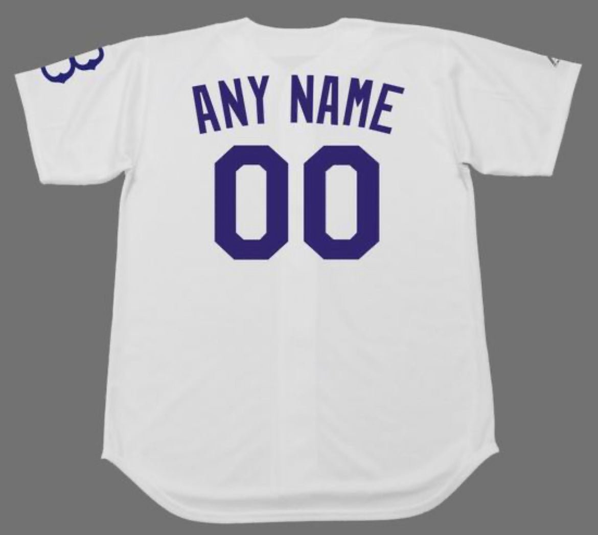 Any Name & Number Customized Brooklyn Dodgers Official Baseball jersey Majestic white