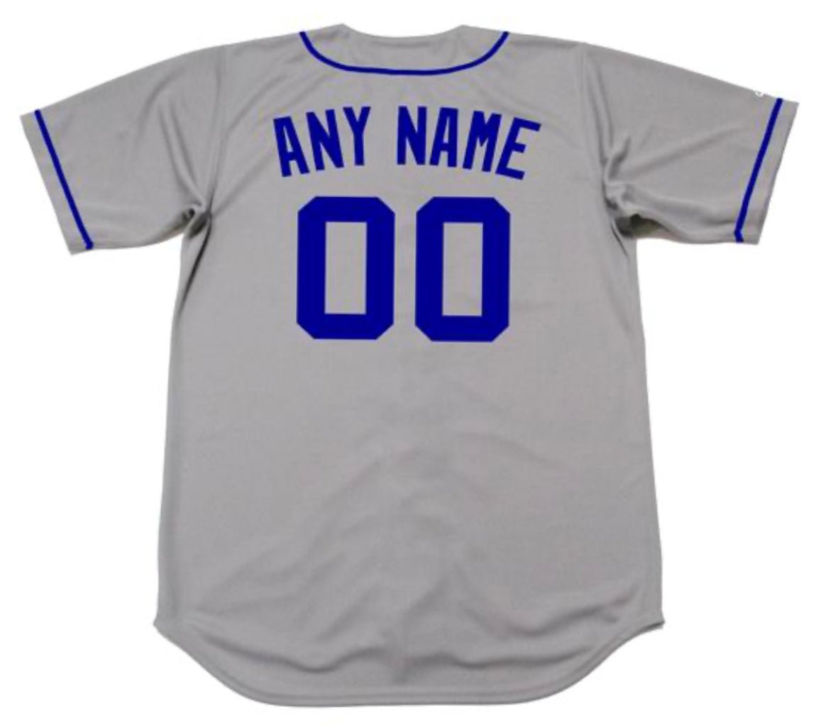Any Name & Number Customized Brooklyn Dodgers Official Baseball jersey Majestic gray