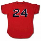 Manny Ramirez Boston Red Sox Official Baseball Majestic Jersey Red