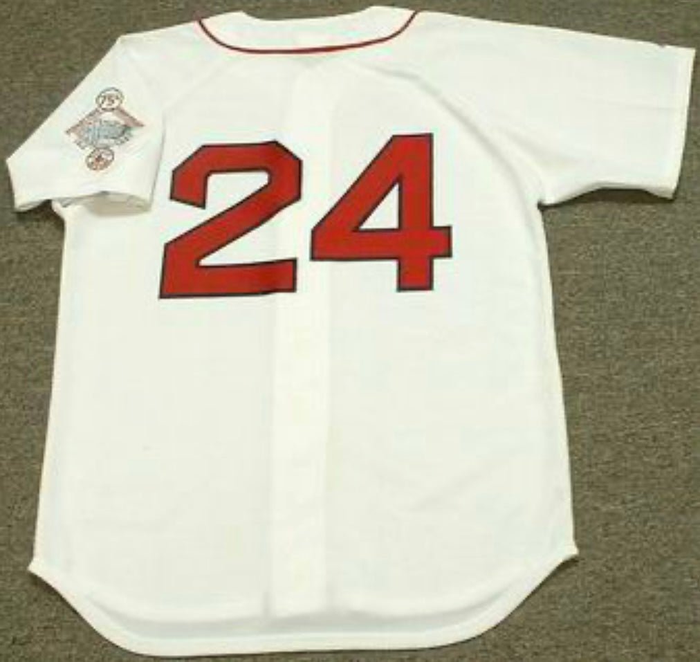 Dwight Evans 1987 Boston Red Sox Official Baseball Majestic Jersey