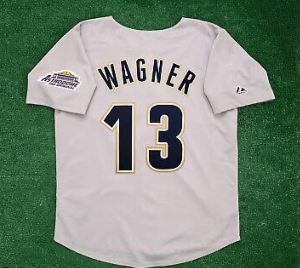 Billy Wagner 1995 Houston Astros Official Baseball Majestic Jersey Gray