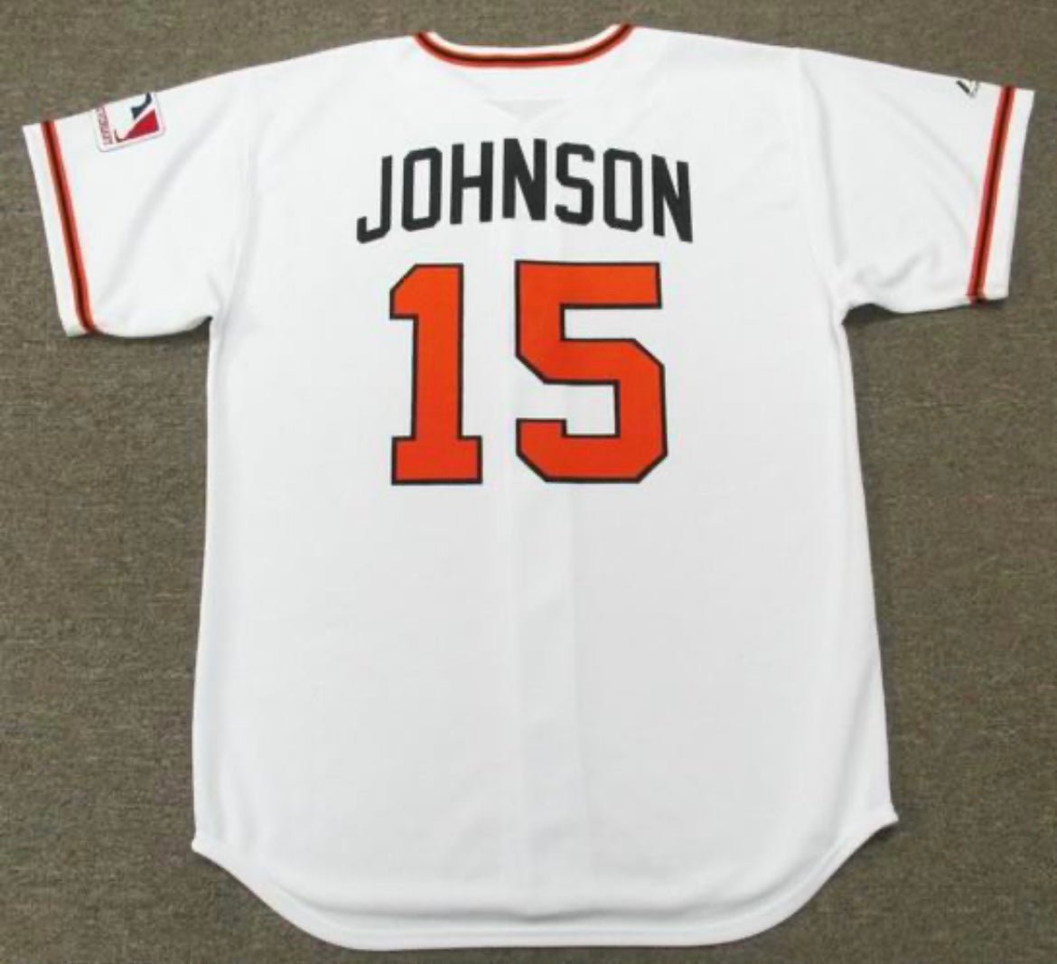 Davey Johnson Baltimore Orioles Official Baseball Majestic Jersey