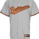 Brian Roberts Baltimore Orioles Official Baseball Majestic Jersey gray