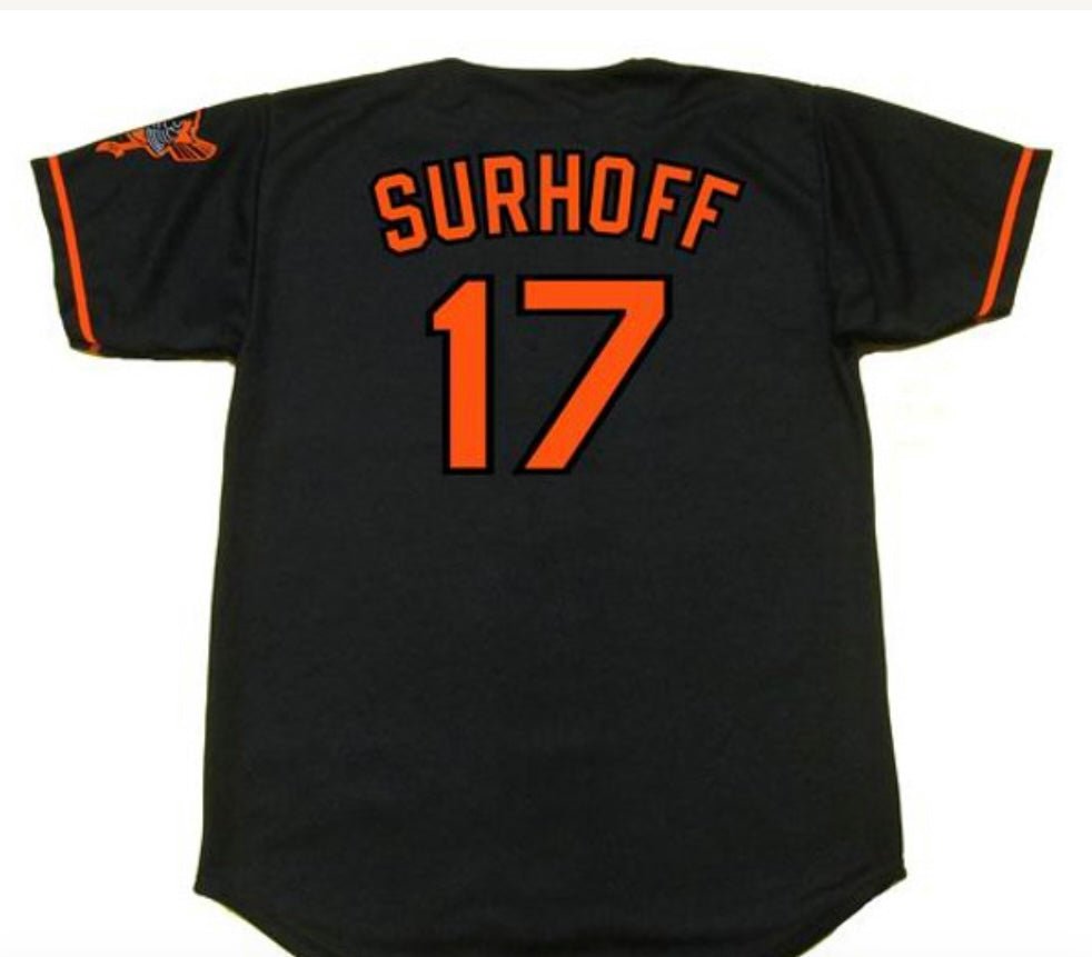 BJ Surhoff 2000 Baltimore Orioles Official Baseball Majestic Jersey