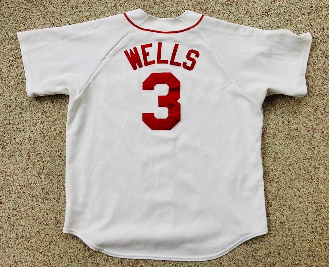 David Wells Boston Red Sox Official Baseball Jersey Majestic
