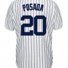Jorge Posada New York Yankees Official Baseball Jersey White pinstripes